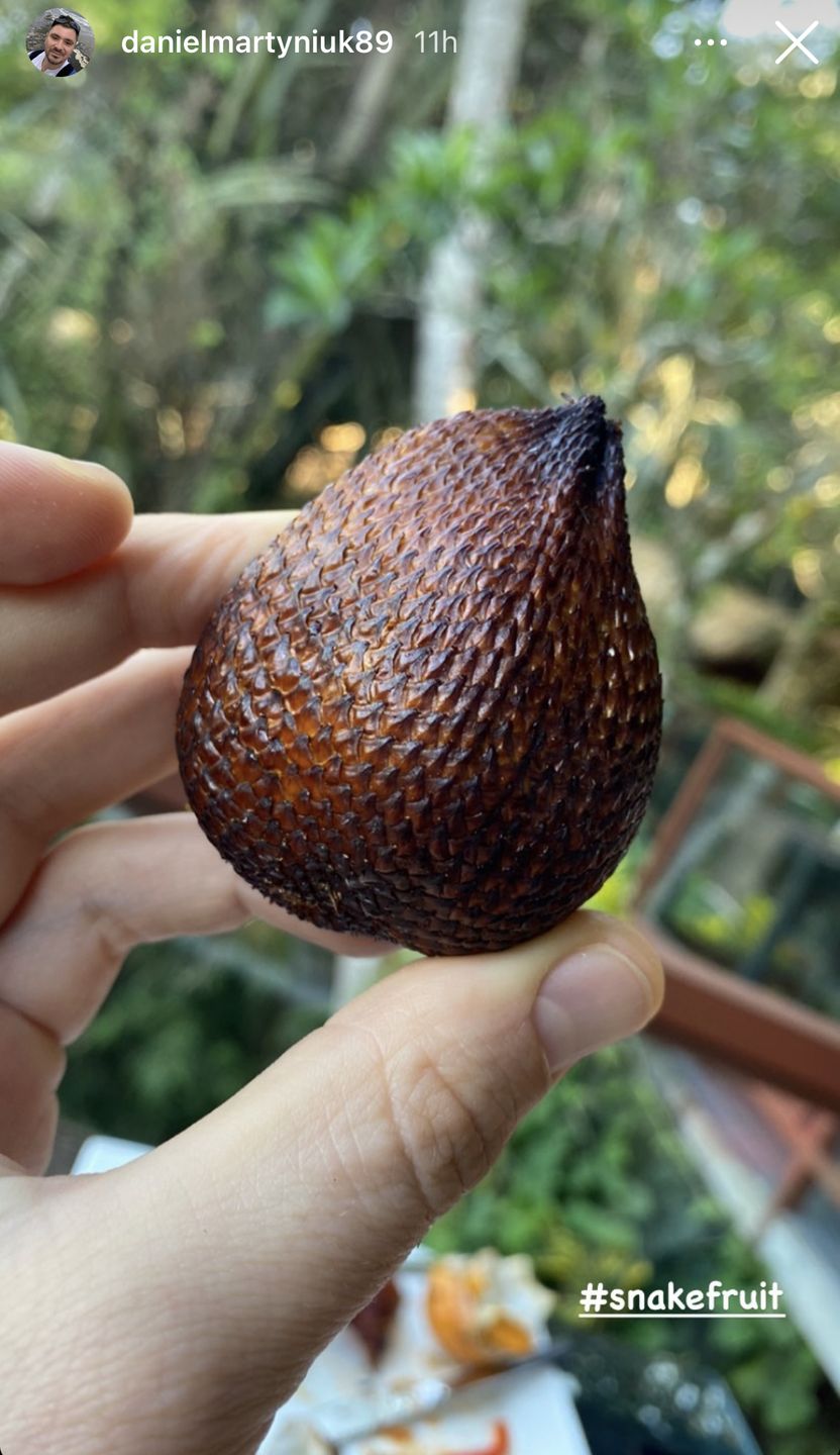 Salak, czyli tzw. "wężowy owoc" tuż przed degustacją?