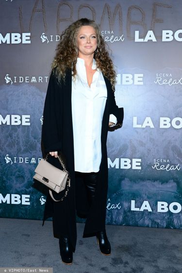 Joanna Liszowska na premierze spektaklu La Bombe