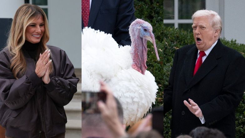 Donald i Melania Trumpowie ułaskawili indyka 