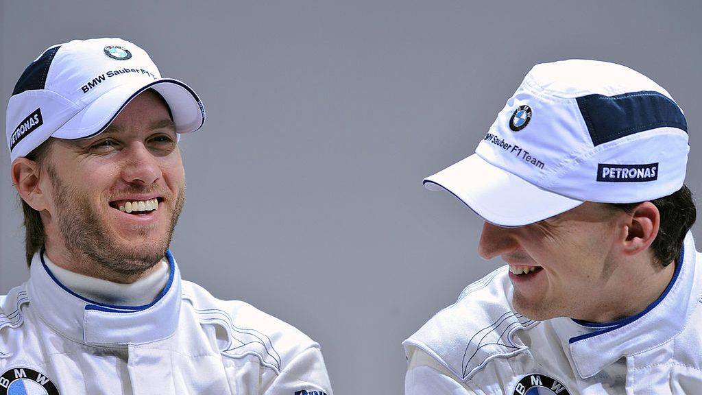 Na zdjęciu od lewej: Nick Heidfeld i Robert Kubica, kierowcy BMW Sauber