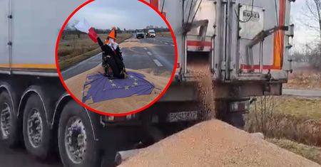 Zerwane plomby, zniszczone zamki. Zboże wysypane na jezdnię. Gorąco na granicy