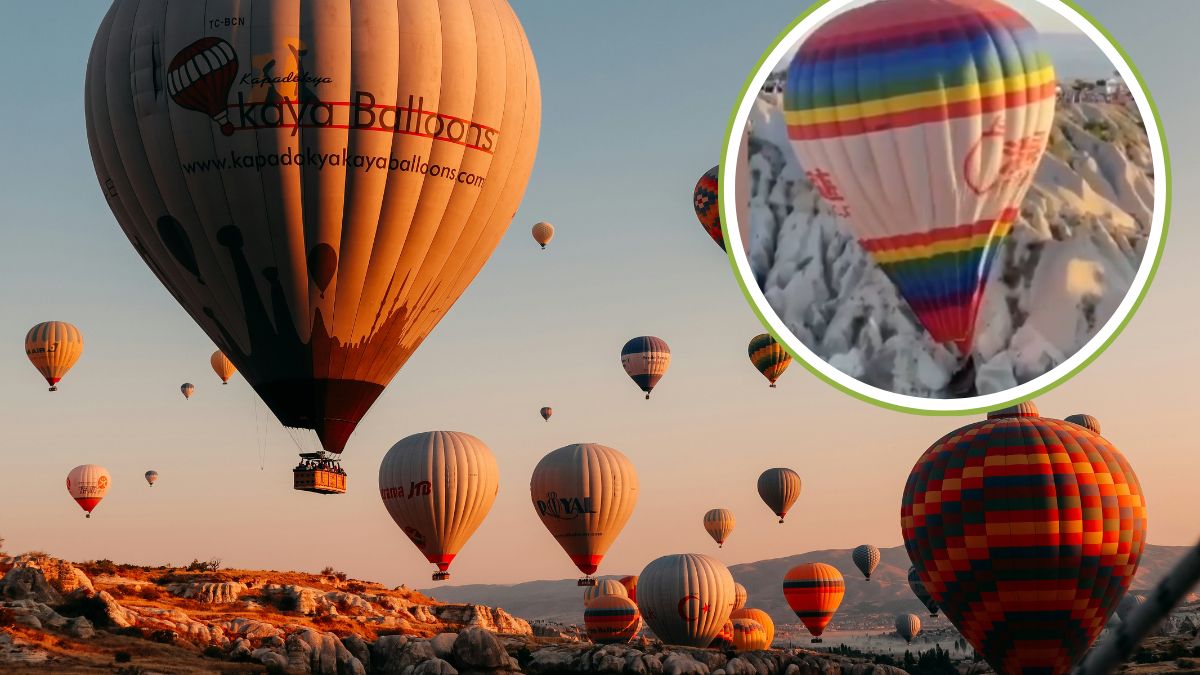 W Kapadocji doszło do mogącego skończyć się tragicznie upadku balonu