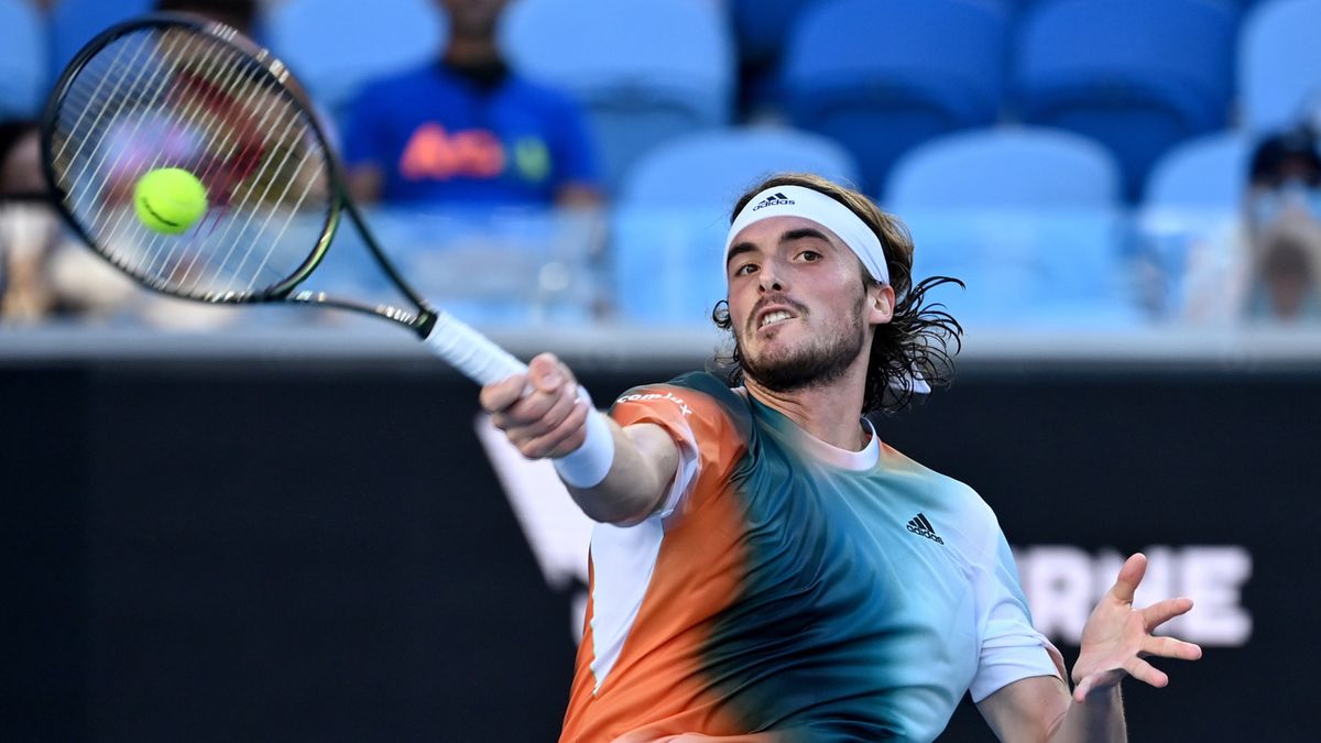 PAP/EPA / JOEL CARRETT / Na zdjęciu: Stefanos Tsitsipas