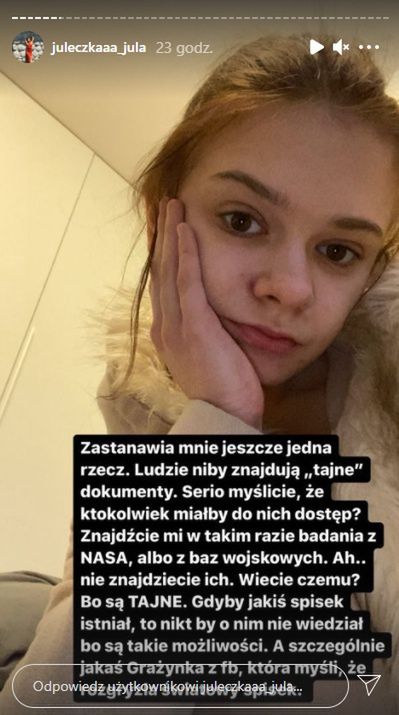 Screen z relacji Wróblewskiej