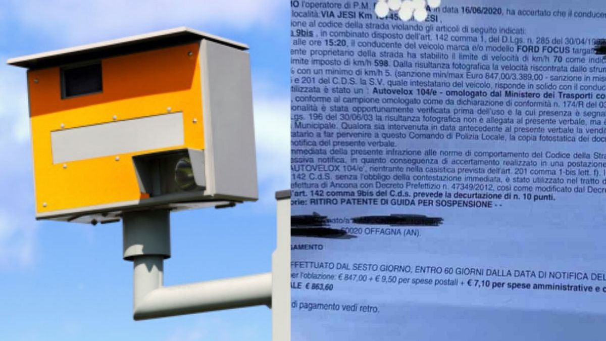 Kierowca z Włoch miał przekroczyć prędkość o 663 kilometry na godzinę