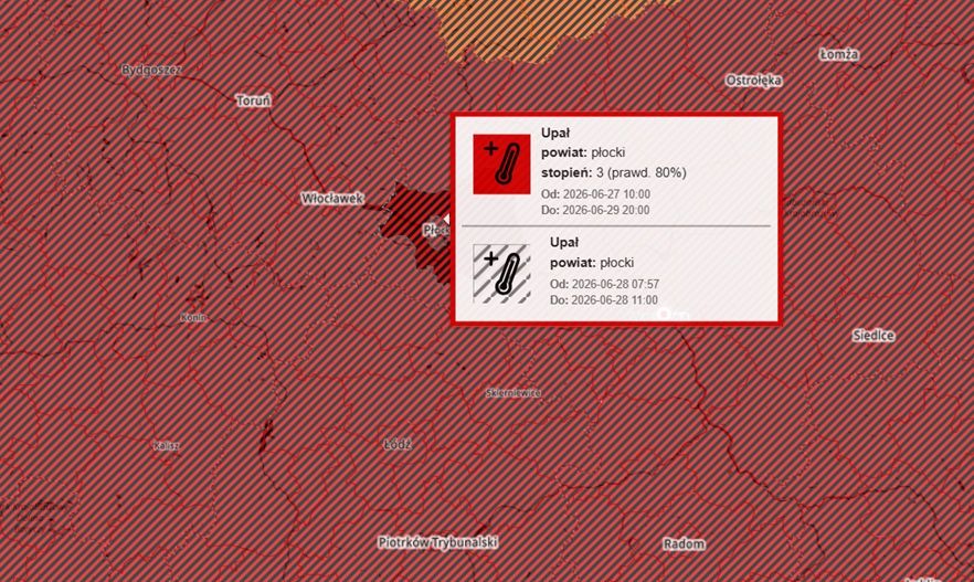 Alert IMGW najwyższego stopnia! Nawet 39°C. Przed nami fala ekstremalnych upałów!