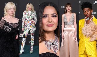 Tłum gwiazd na gali LACMA: Billie Eilish, Miley Cyrus, Salma Hayek, Dakota Johnson... (ZDJĘCIA)