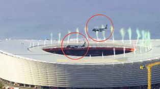 Szalony przelot nad stadionem. To mogło się skończyć tragedią