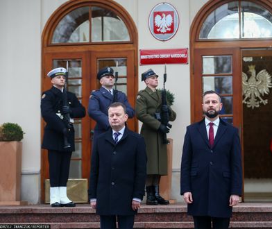 "Nie będziemy szli pod prąd". Szef MON odpowiada Błaszczakowi