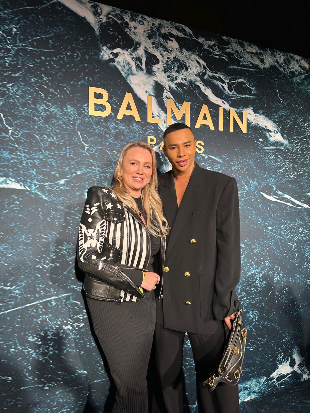 Zuzanna Anna Kamińska (Zozo Design) i Olivier Rousteing (Balmain)