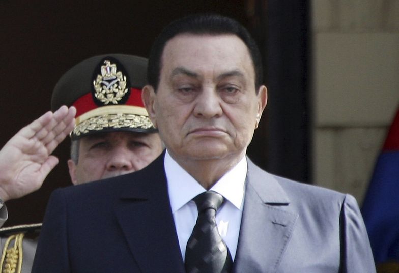 Hosni Mubarak jeszcze jako prezydent Egiptu</br>