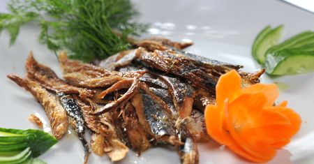 Anchois w oleju w puszce, odsączone