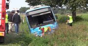 Wypadek autobusu z dziećmi