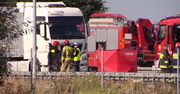 Motocyklista jechał pod prąd drogą ekspresową i zderzył się z ciężarówką. Zginął na miejscu
