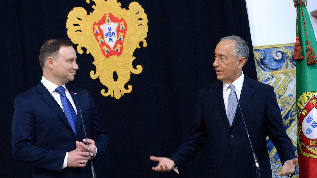 Andrzej Duda i prezydent Portugalii Marcelo Rebelo de Sousa.
