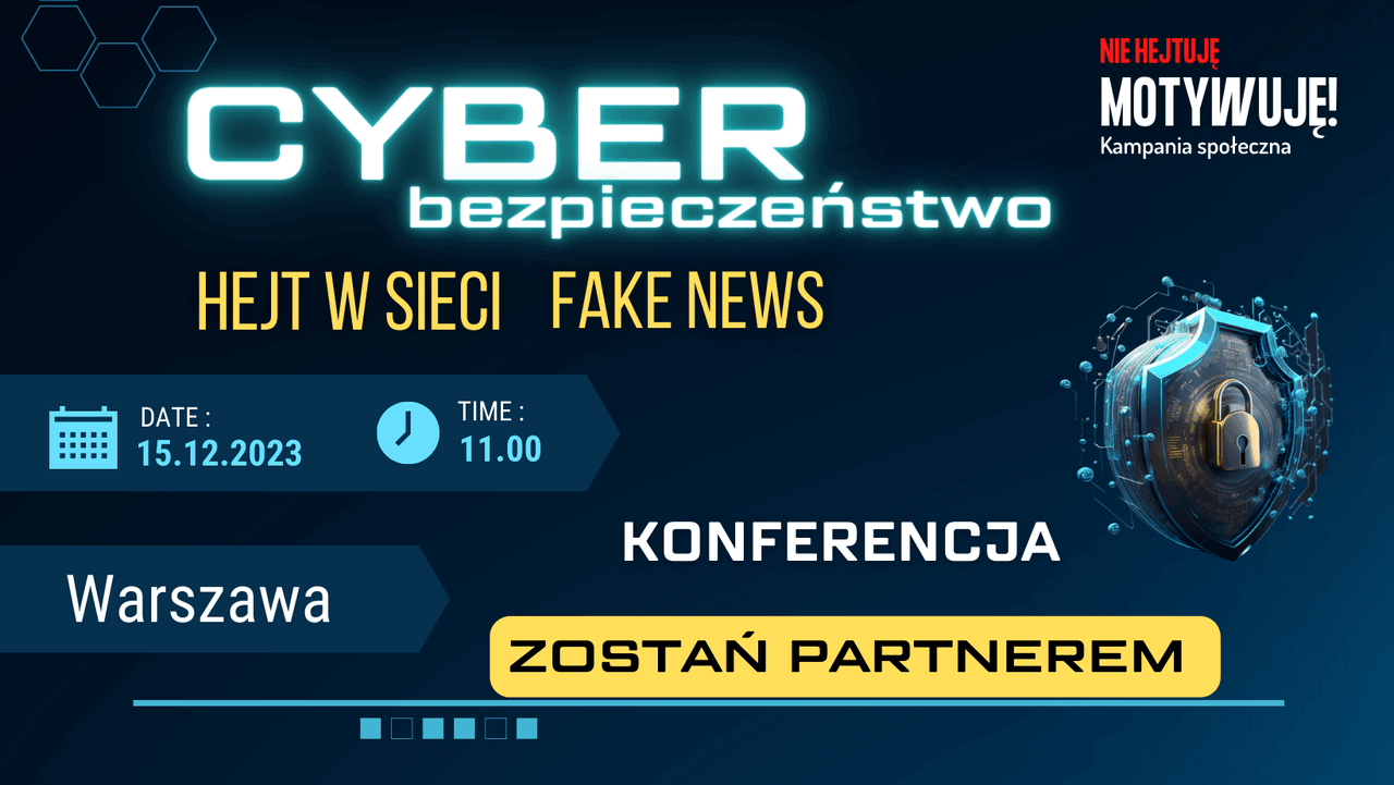 „Cyberzagrożenia i hejt w sieci” – przyjdź na konferencję, dowiedz się więcej!