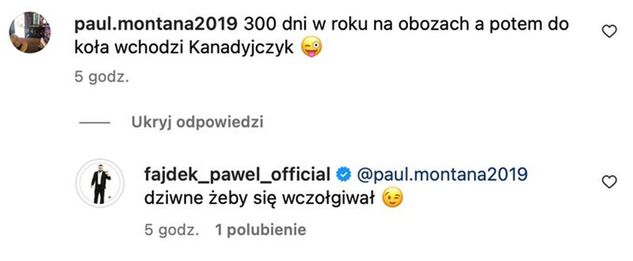 Paweł Fajdek / Instagram