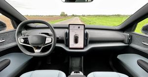 Wnętrze nowoczesnego samochodu