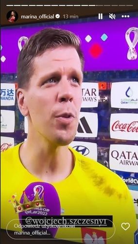 Na zdjęciu: Wojciech Szczęsny źródło: Instagram/marina_official