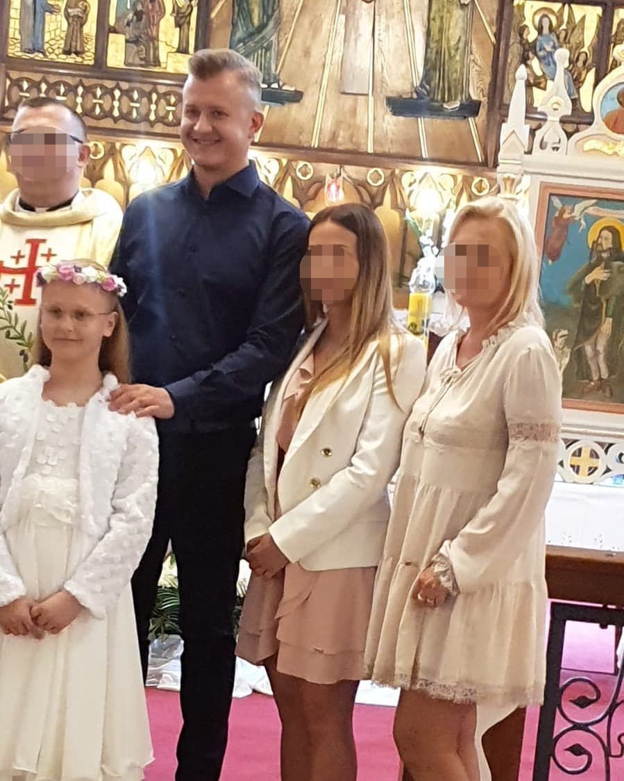 Dawid Narożny wyciął eksmałżonkę ze zdjęcia