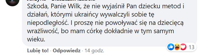 Dorosłe dziady hejtują dziecko