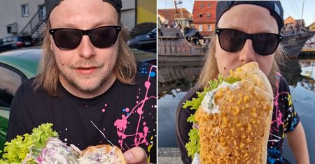 Zamówił hot doga ze śledziem nad morzem. Smak mocno go zdziwił