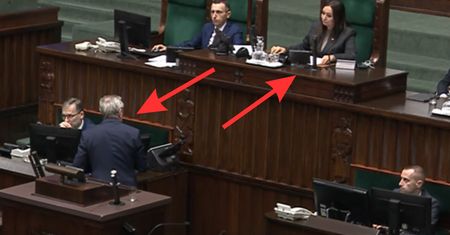 Zagroziła wyłączeniem mikrofonu. Gliński nie miał zamiaru jej posłuchać