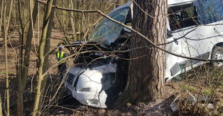 Wypadek w Strzeleckim Gaju koło Chodzieży