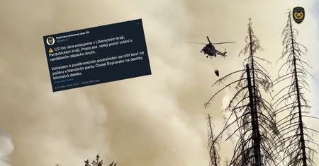 "Czeska Szwajcaria" w ogniu. Wydano ostrzeżenie dla mieszkańców Pragi