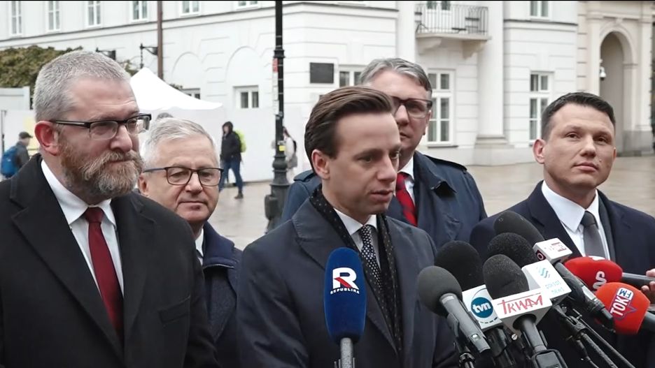 Konsultacje w Pałacu z przedstawicielami Konfederacji