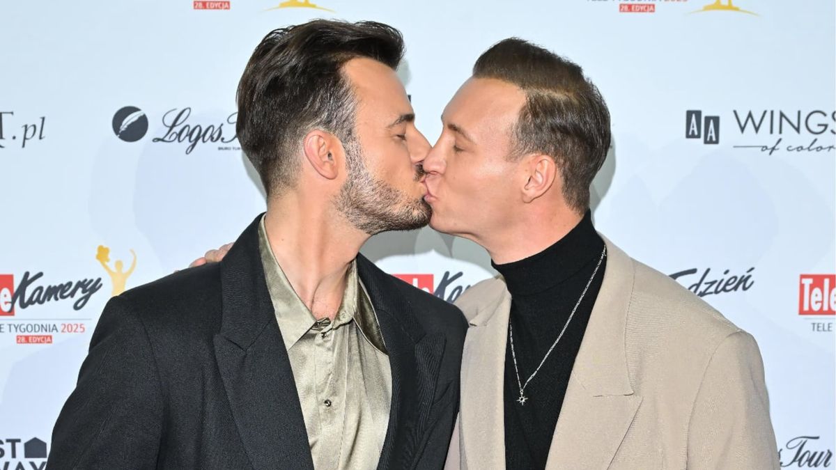 Błażej Stencel z ukochanym na Telekamerach 