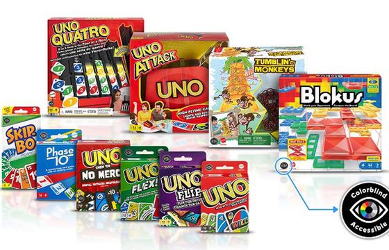 Gry Mattel dostosowane do osób nierozróżniających kolorów