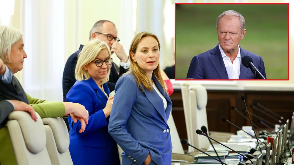 Donald Tusk i ministry z Polski 2050