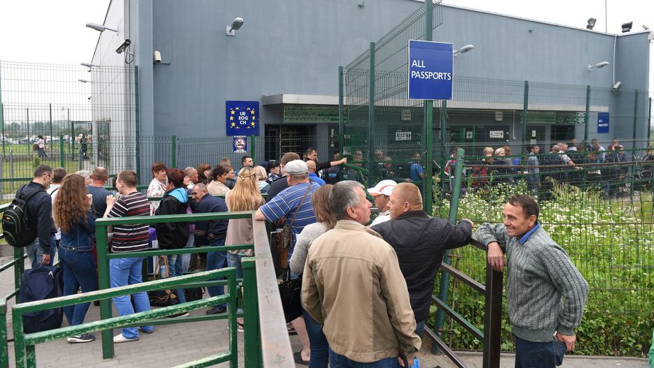   Przejście graniczne Medyka-Szeginie. Rocznie odprawianych jest tam ponad 5 mln podróżnych.