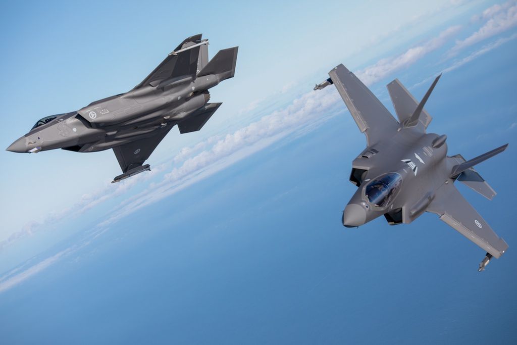 Myśliwce F-35A norweskich sił powietrznych.