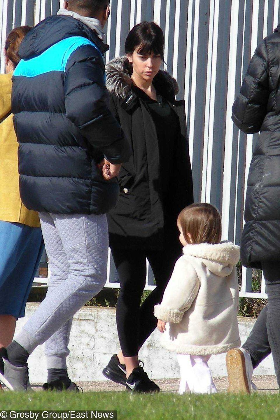 Georgina Rodriguez i Dolores Aveiro na meczu Cristiano Ronaldo Jr.