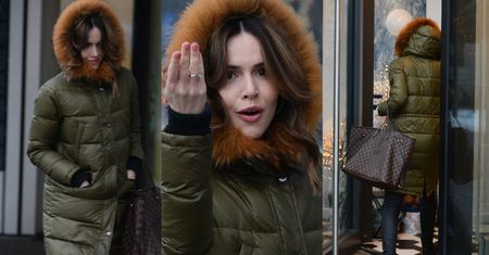 Opatulona Żmuda Trzebiatowska z torebką za 4 TYSIĄCE irytuje się na paparazzi (ZDJĘCIA)
