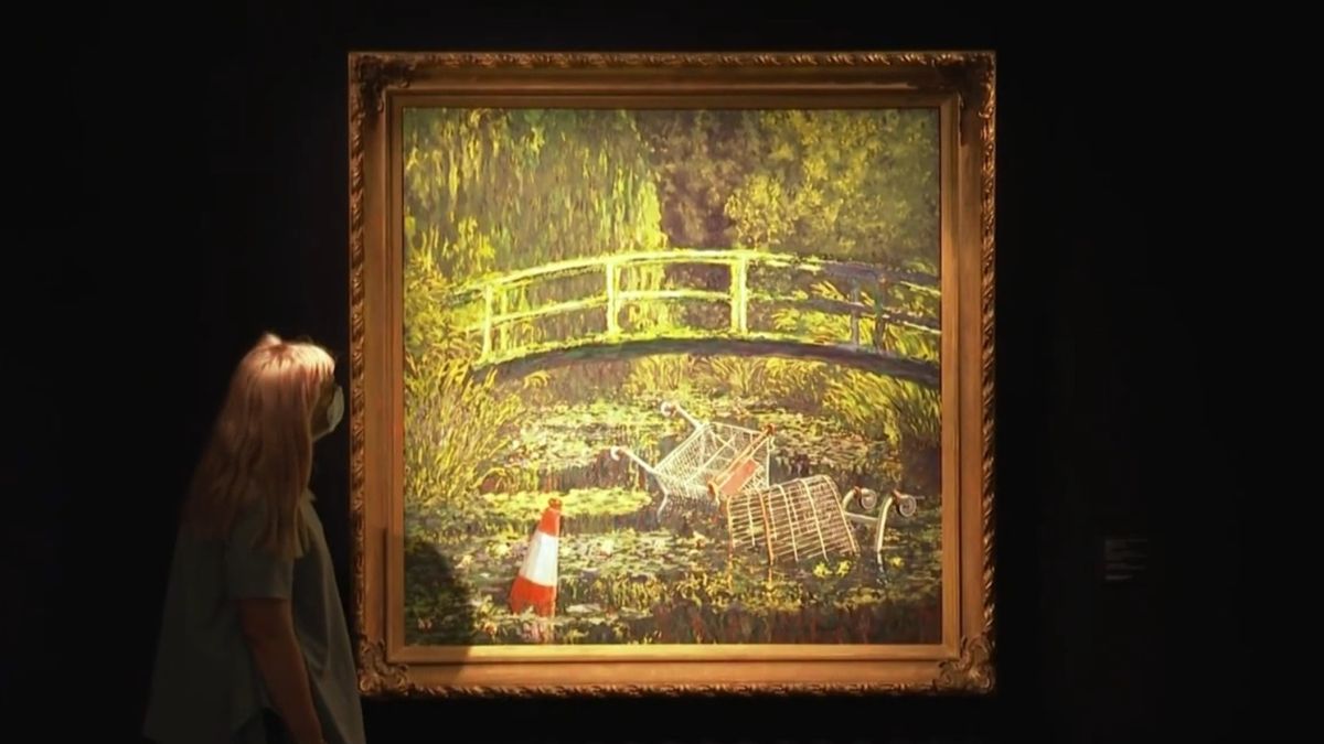 Obraz Banksy'ego sprzedany za zawrotną kwotę 7,5 mln funtów 1