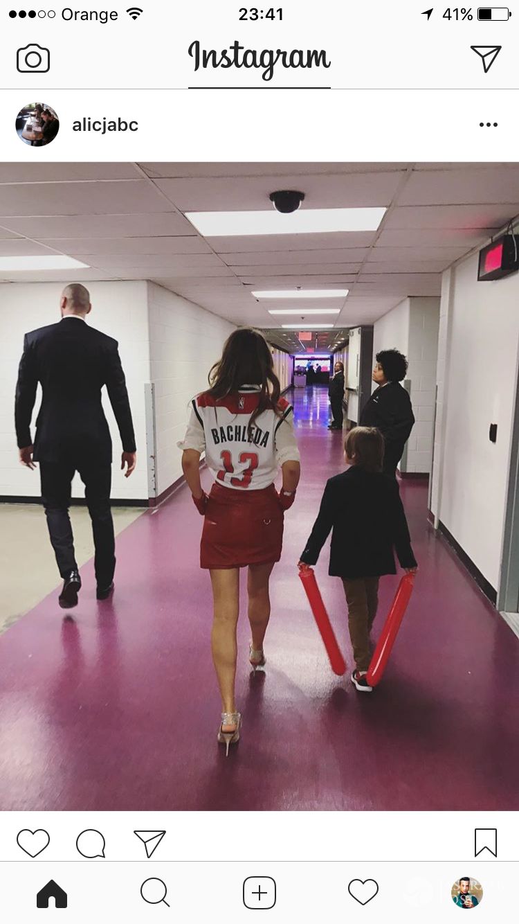 Alicja Bachleda-Curuś na polskiej nocy NBA