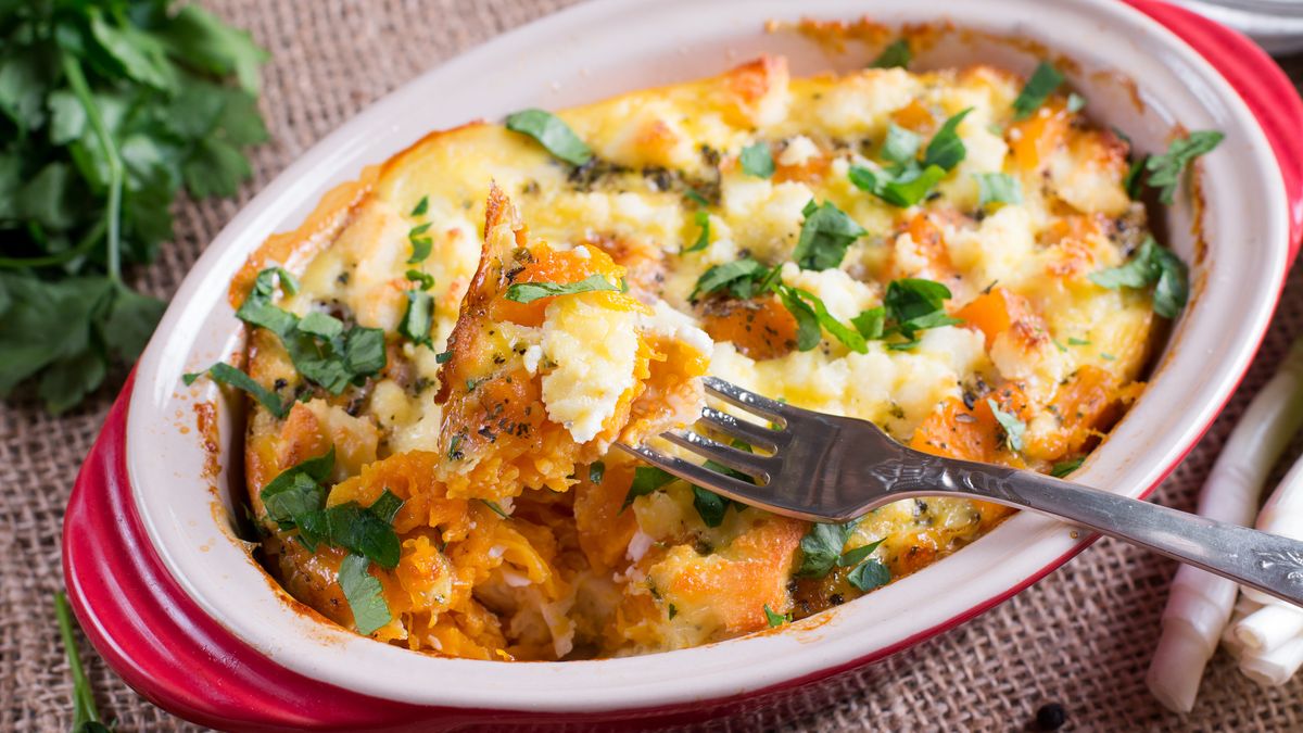 Zapiekanka dyniowo-ziemniaczana. Idealna na jesienny obiad