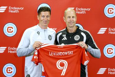Prezentacja Roberta Lewandowskiego w Chicago Fire. 
