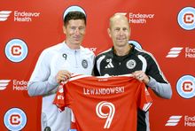 Prezentacja Roberta Lewandowskiego w Chicago Fire. 