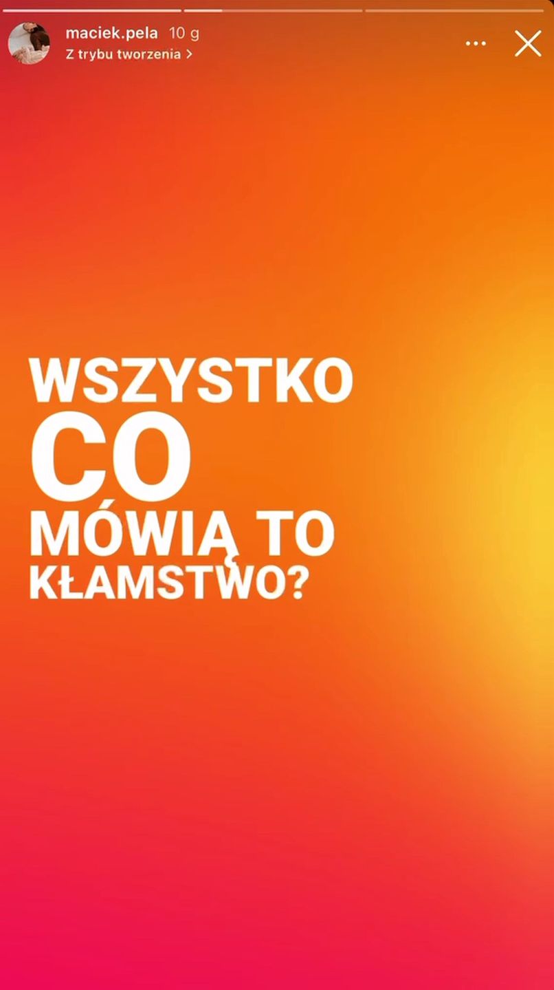 Maciej Pela dodał wymowne nagranie.