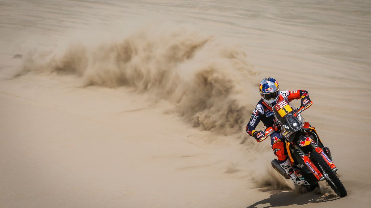 Zdjęcie okładkowe artykułu: Materiały prasowe / Aurelien Vialatte / ASO  / Sam Sunderland na 1. etapie Rajdu Dakar 2018