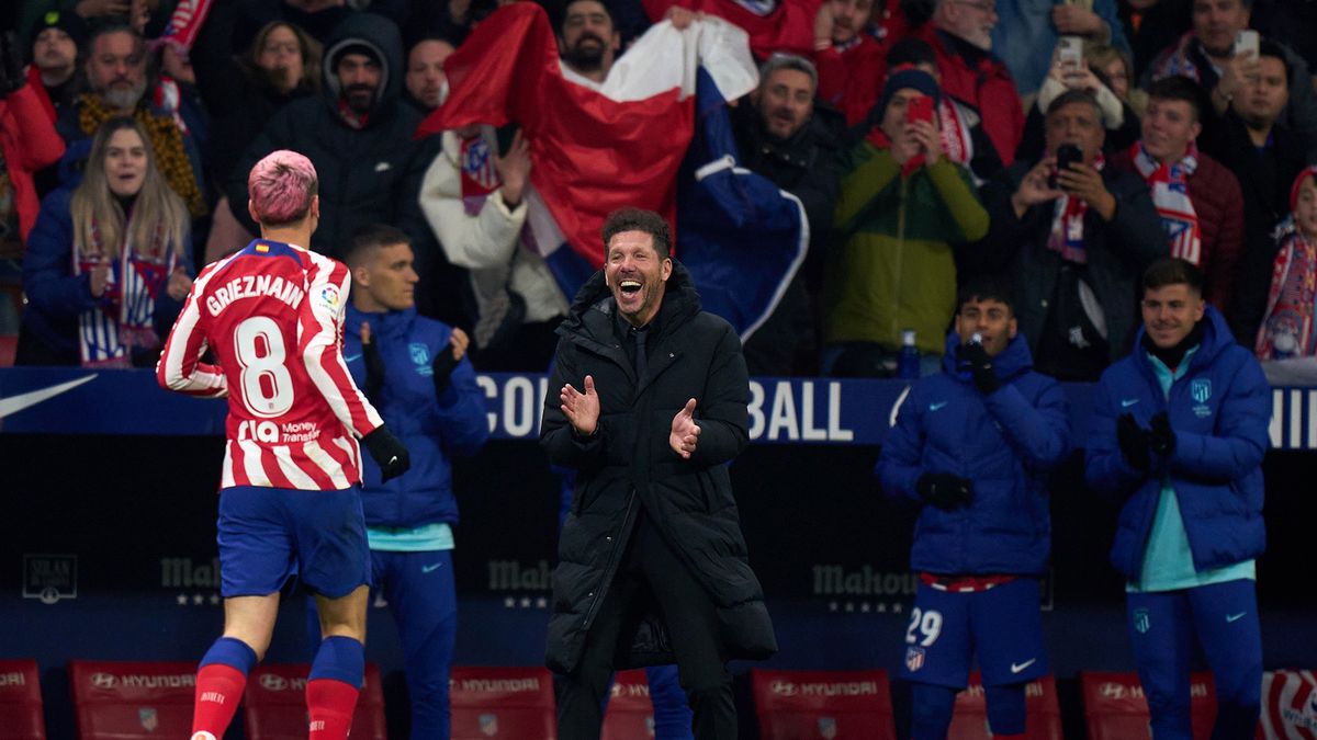 Getty Images / Angel Martinez / Na zdjęciu: piłkarze Atletico i Diego Simeone