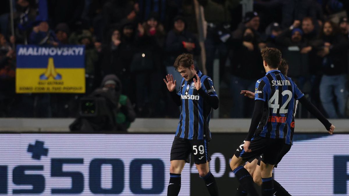 Getty Images / Jonathan Moscrop / Na zdjęciu: Aleksiej Miranczuk po golu dla Atalanty w meczu z Sampdorią