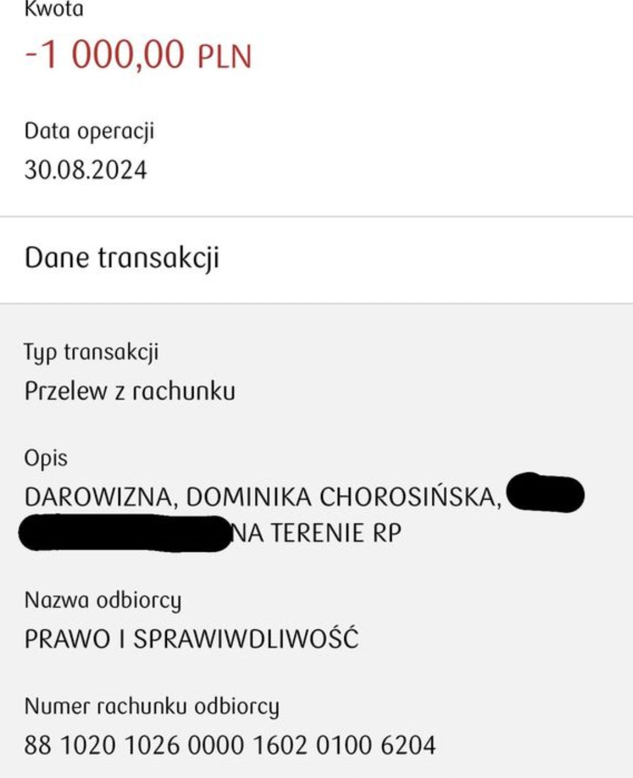 Wpis Dominiki Chorosińskiej