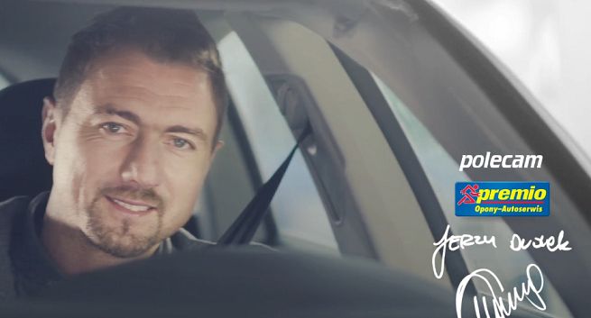 Jerzy Dudek reklamuje serwis Premio i opony Goodyear (wideo)