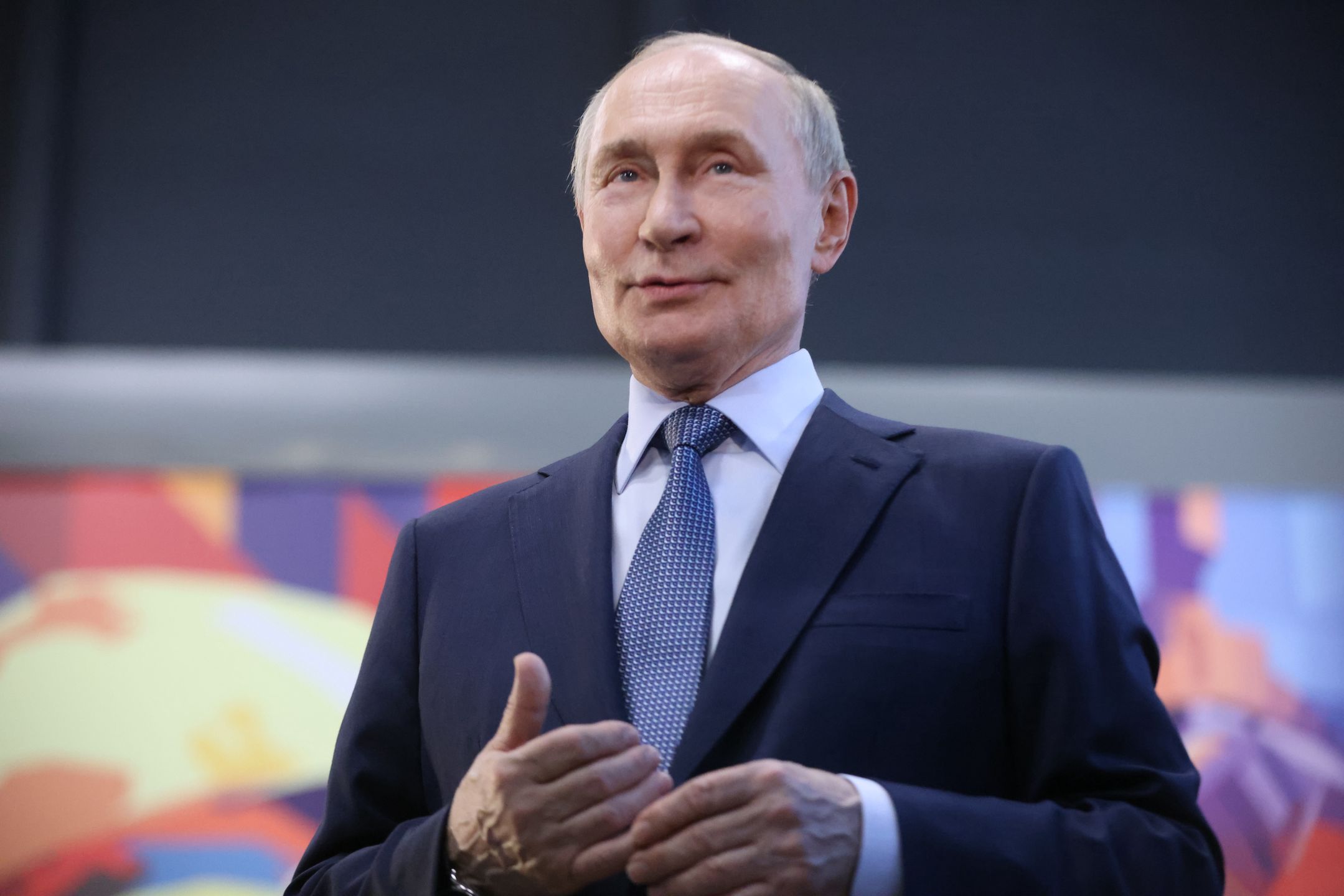 MAGNITOGORSK, RUSSIA - JULY 16: (RUSSIA OUT) Russian President Vladimir Putin speaks during his meeting with workers, while visiting the Marnitogorsk Iron and Steel Works MMK, July 16, 2025, in Magnitogorsk, Russia. President Putin visited the largest steel company in the world, owned by Russian billionaire Viktor Rashnikov and located in Chelyabinsk Oblast. (Photo by Contributor/Getty Images)