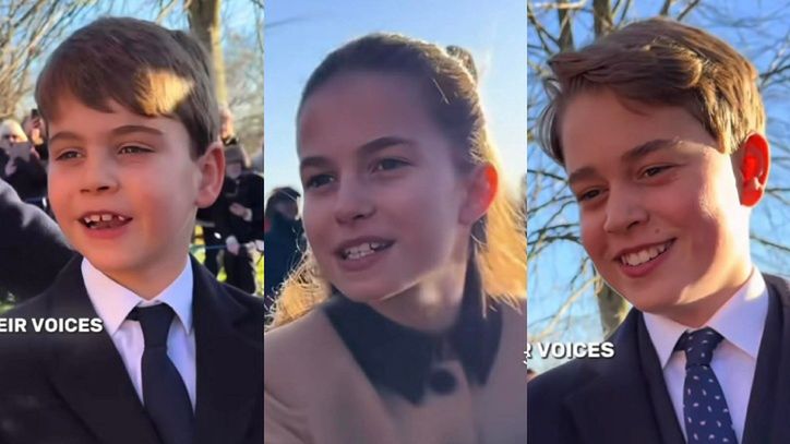 Nagranie, gdzie słychać głosy Charlotte, Louisa i George'a hitem